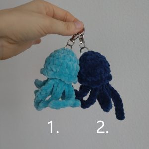 Porte-clés méduse bleue n°1