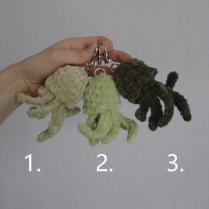 Porte-clés méduse verte n°2