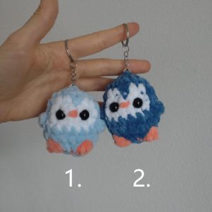 Porte-clés pingouin bleu n°2