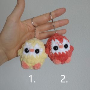 Porte-clés pingouin jaune n°1