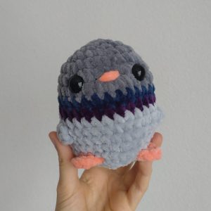 Pigeon bec/pattes orange