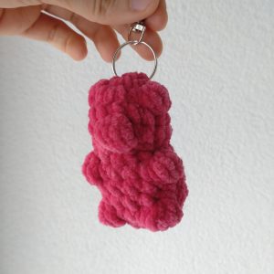 Porte-clés Gummy Bear rose