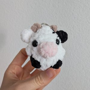 Porte-clés vache noire