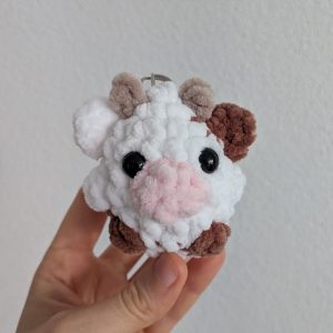Porte-clés vache brune